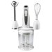 Blender 4 in 1, Hausberg HB-7666AB, 2 viteze, motor cupru, lama din inox, 350W, Alb